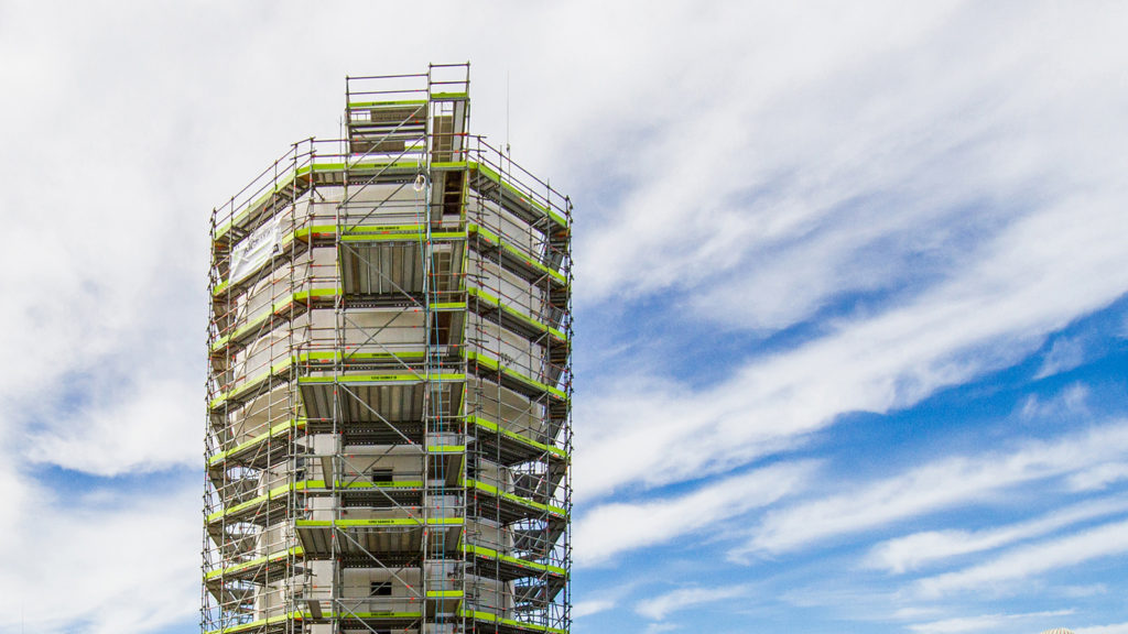 Allround the Water Tower by Scaffold Marlborough