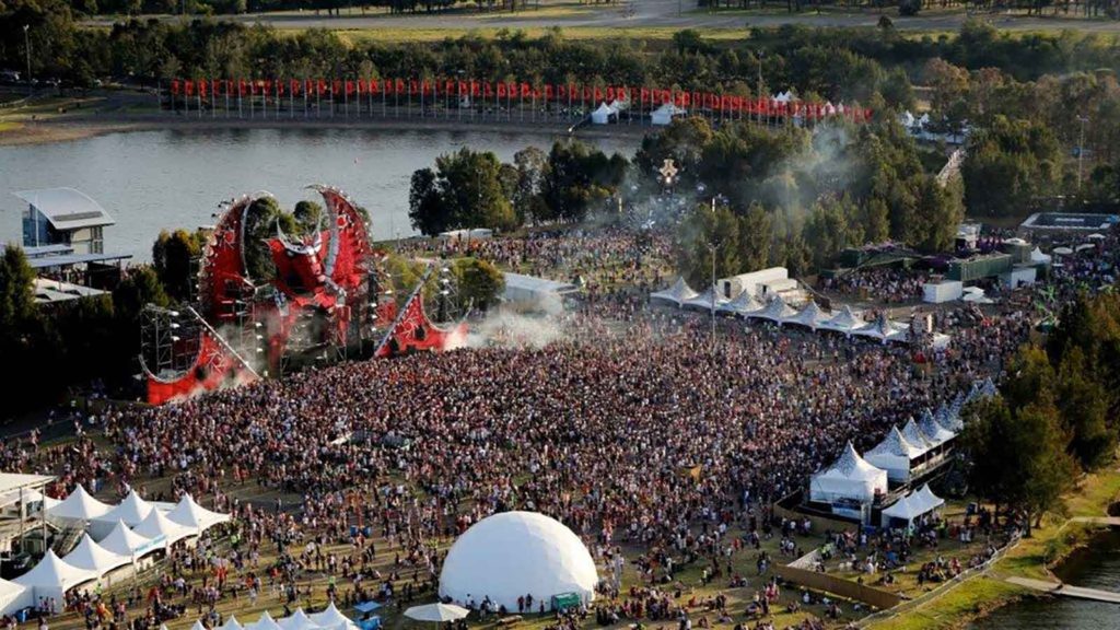 Large crowd at Defqon.1 Dragon event