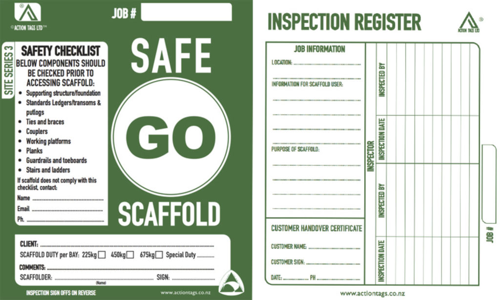 Go Safe Scaffold cards