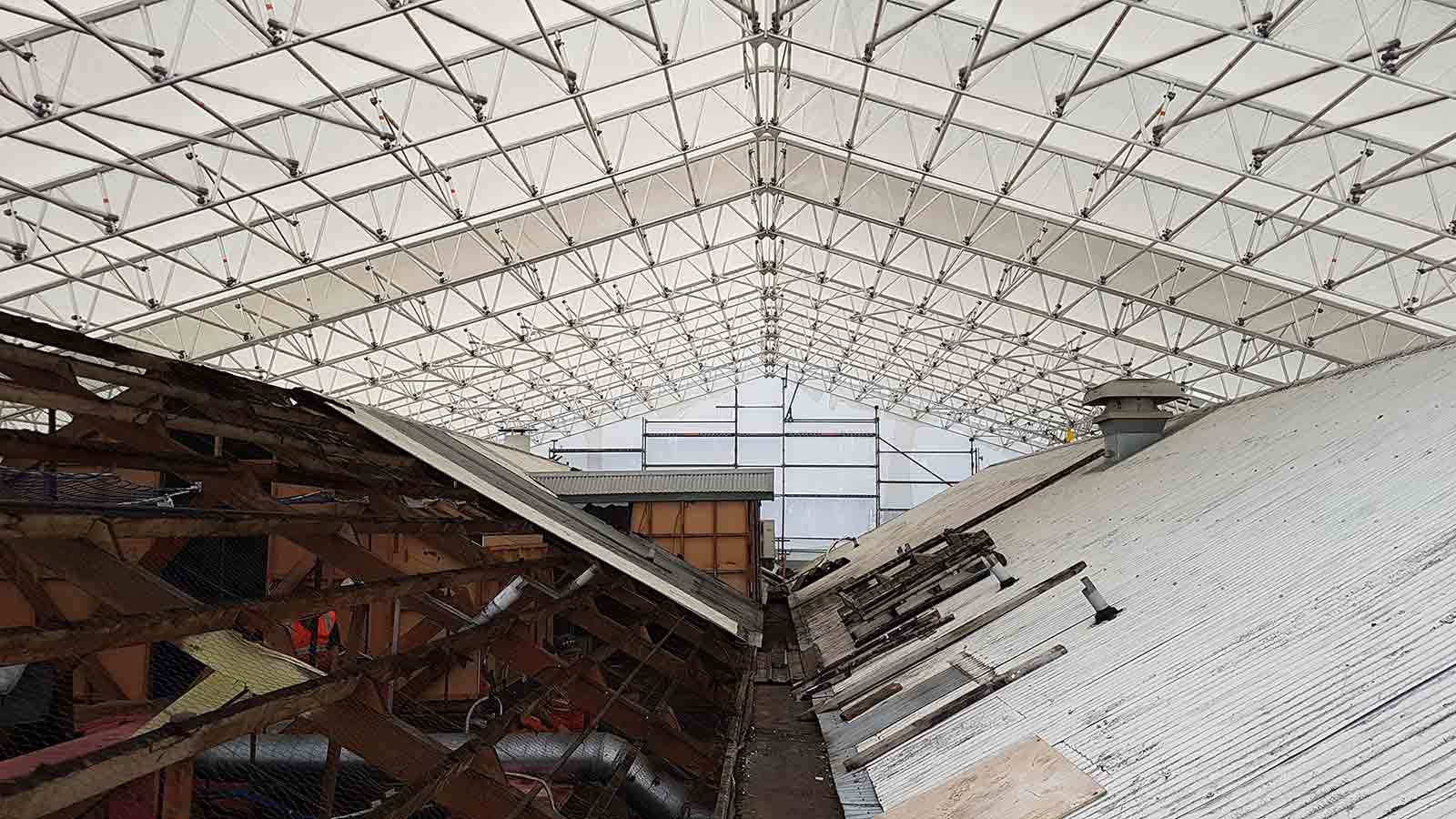 Whangarei Earthquake Strengthening Roof by Northland Scaffolding