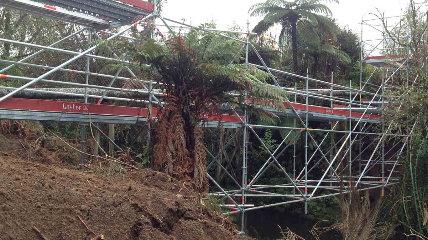 Patea River Pipes Bridging by Clearway Scaffolding