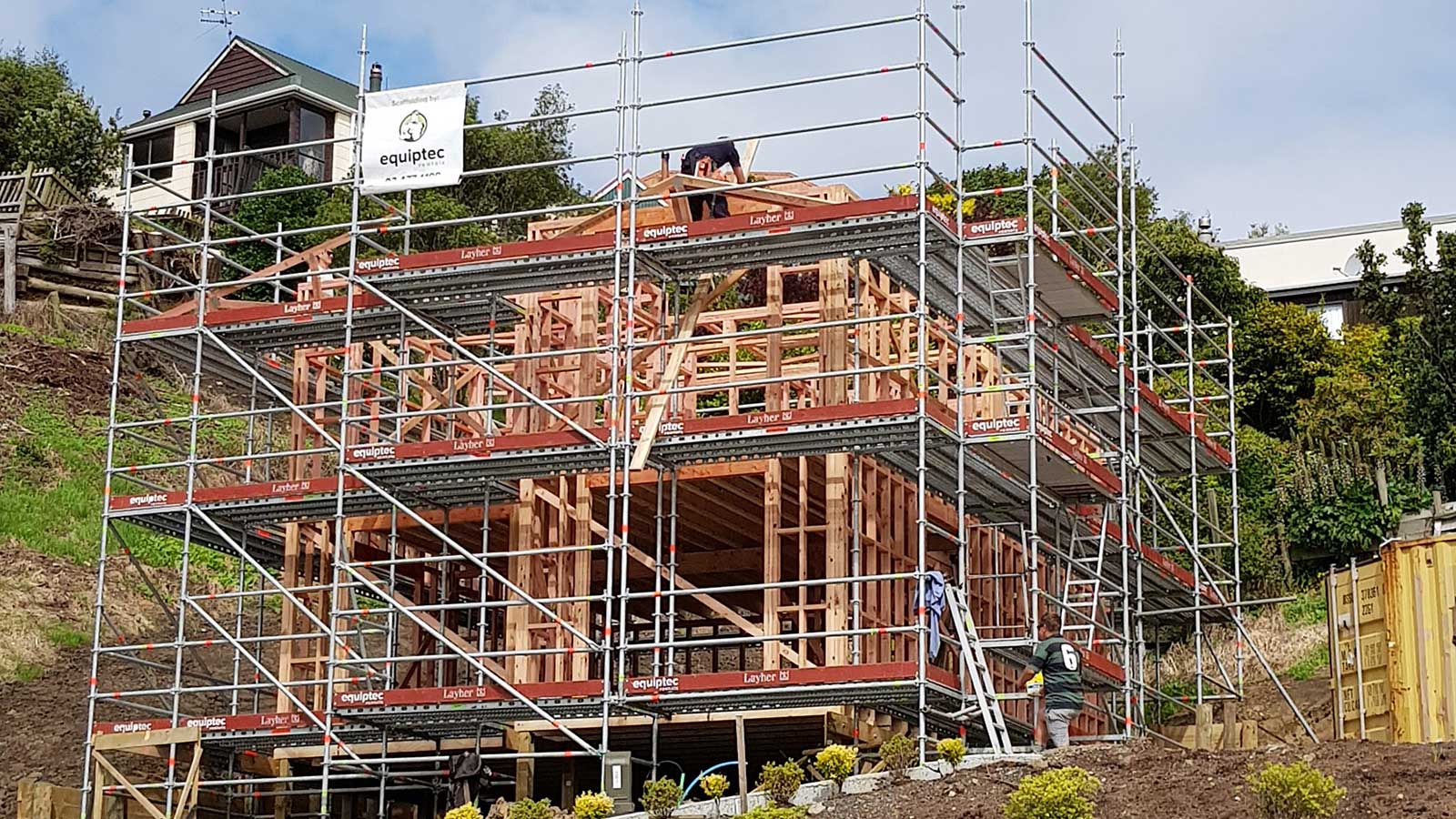 Residential Scaffold Savings by Equiptec Rentals