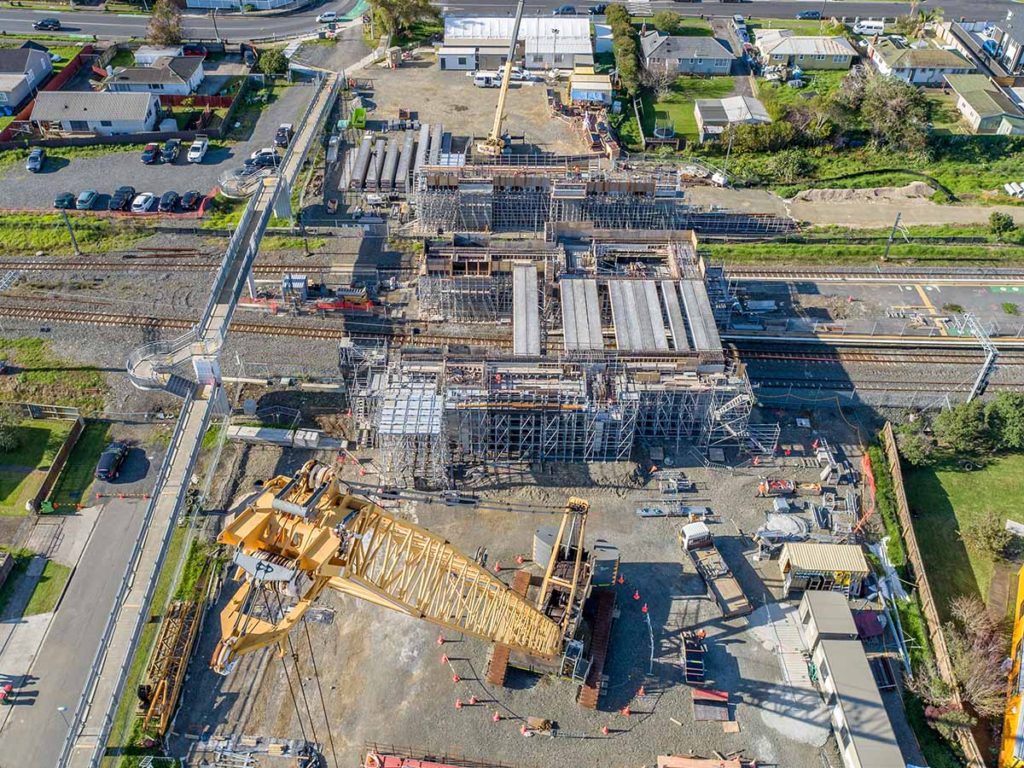 TPL Access used Layher Allround Scaffolding on this railway station interchange