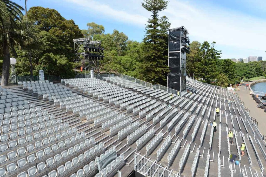 Layher Event Systems used on the production of Carmen on Sydney Harbour