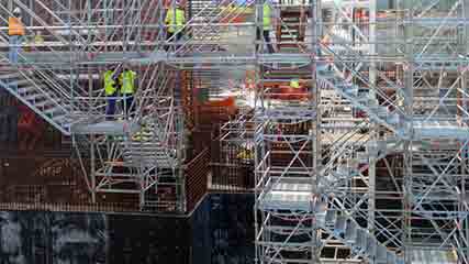 Temporary Stair Solutions scaffolding